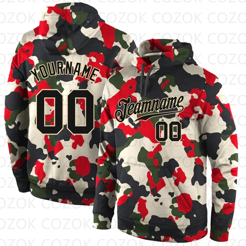 Customized Hoodie Leopard print pattern Color Jersey 3D Printed  Unisex Pullovers Hoodie Casual Sweatshirts