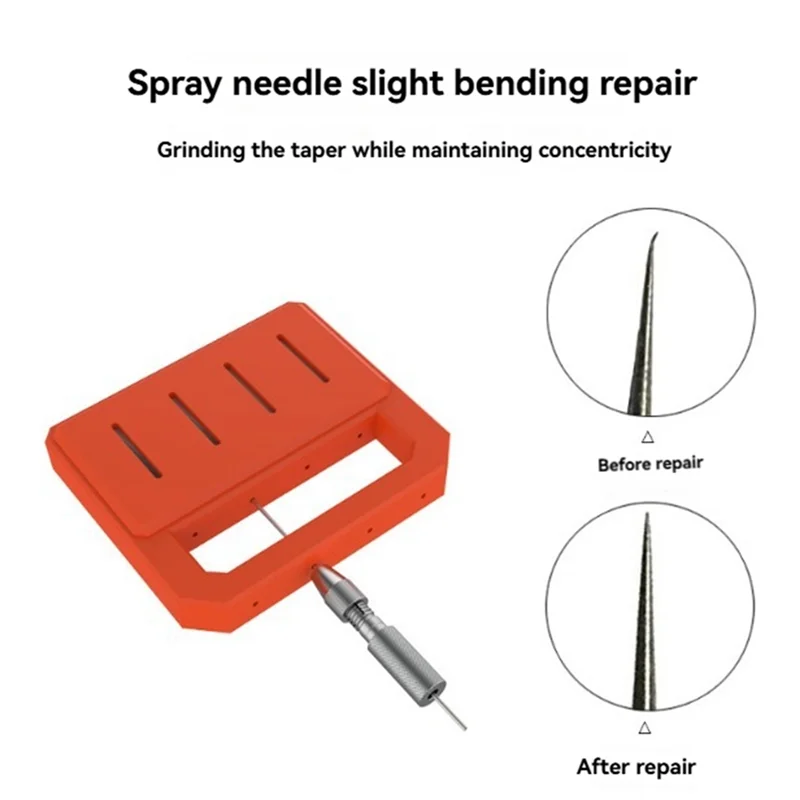 

B50C Airbrush Needle Repair And Sharpening Tool Kit - Maintenance & Polishing Accessories For 0.2Mm, 0.3Mm, 0.5Mm Needles