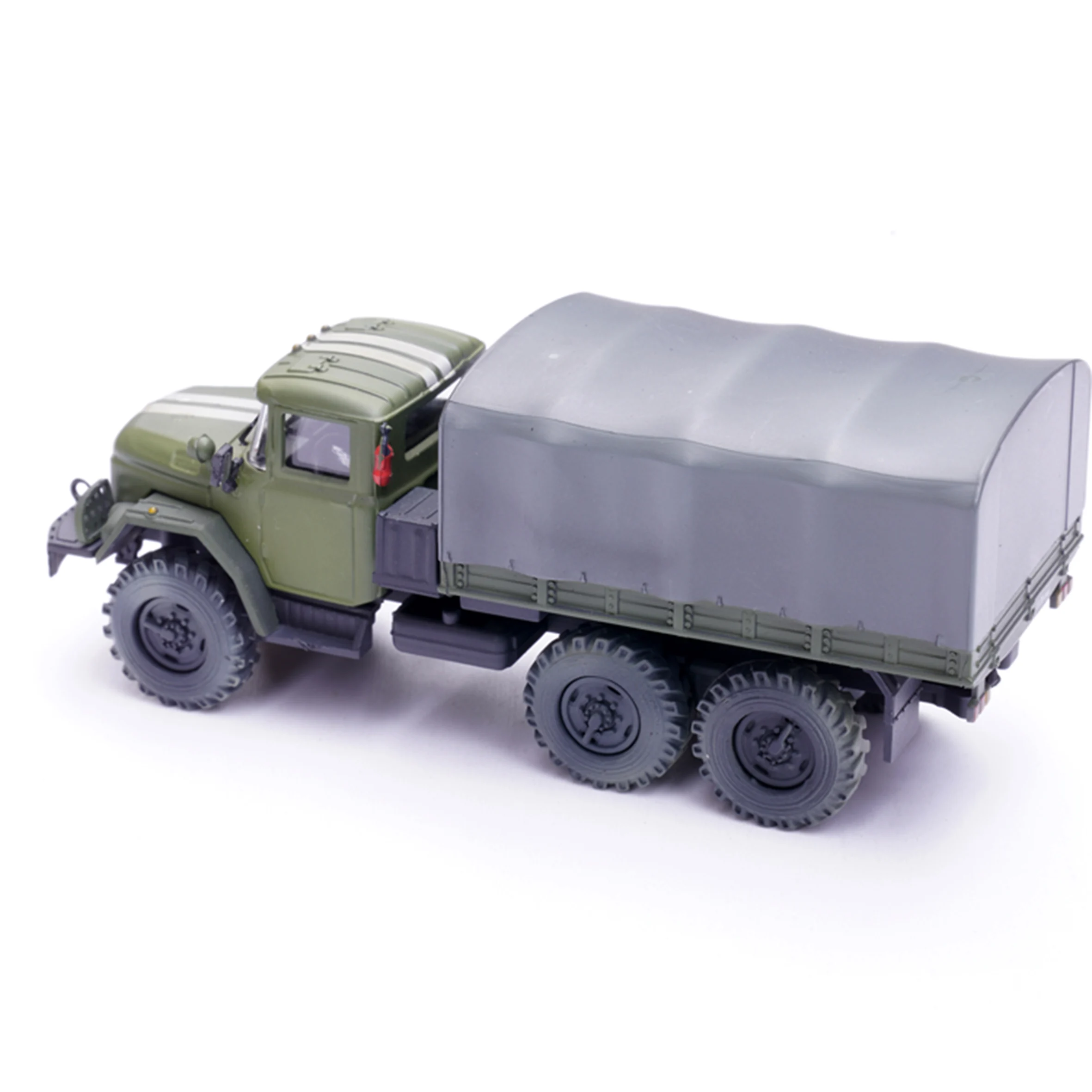 1/72 PZA12064LB Russian ZIL-131 Military Truck Model Green Double White Line Coating Finished product collection model