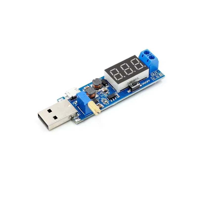

Регулируемый выход постоянного тока 1,2 В 24 В USB-модуль повышающего и понижающего источника питания 3,3 В, 5 В до 12 В, повышающий понижающий преобразователь