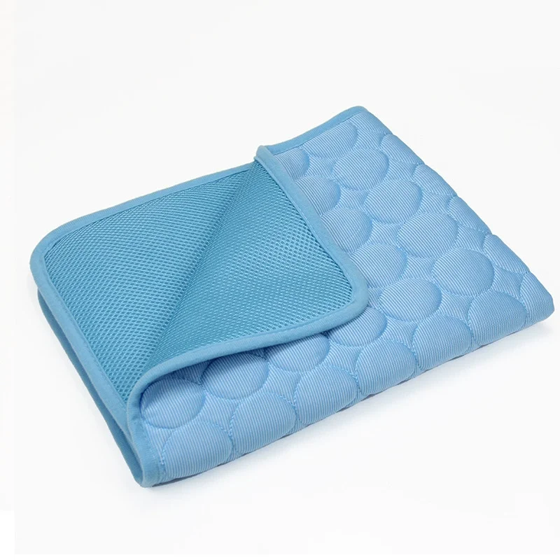Pet Ice Silk Cool Sleeping Mat Multiple Sizes Breathable Heat Dissipation Non Slip Summer Rest Pad For Puppy Kitten
