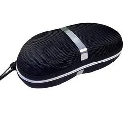 New Black Eyewear Cases Sunglasses Case For Women Glasses Box With Lanyard Zipper Glasses Case Hard For Men Glasses Cloth Bag