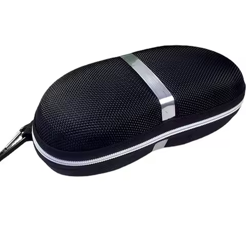 New Black Eyewear Cases Sunglasses Case For Women Glasses Box With Lanyard Zipper Glasses Case Hard For Men Glasses Cloth Bag