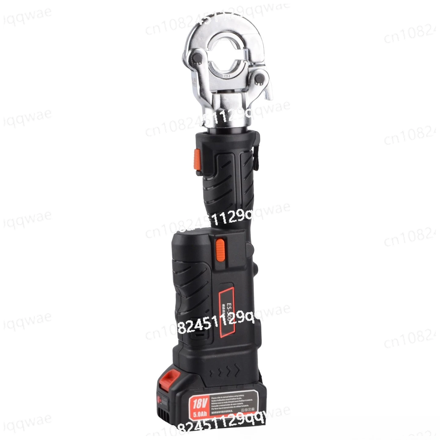 Rechargeable Battery Operated Hydraulic Crimping Tool for Cable Terminals, Portable Press Pliers Kit for Electrical Wire Work