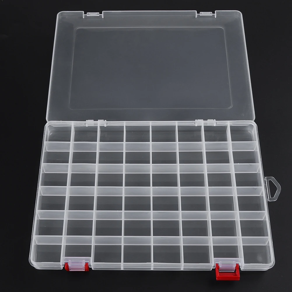 48 Compartment Transparent Fishing Tackle Storage Box