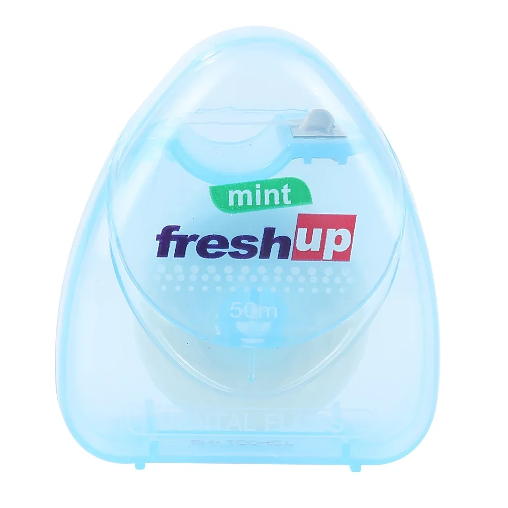 Bobine de fil dentaire aromatisé à la menthe, cure-dents, livres dentaires, hygiène buccale, avertir, 1 rouleau, 50m