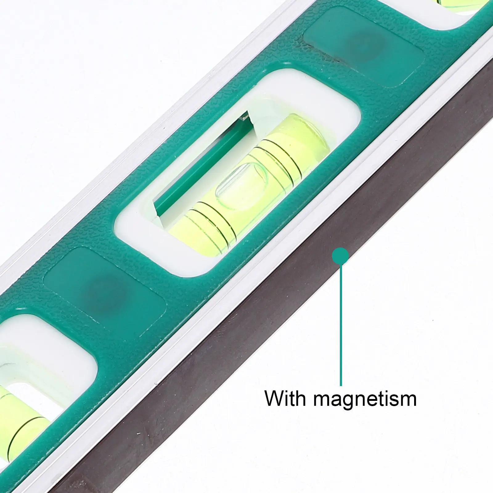 Aluminum Alloy Mini Spirit Level with Overhead Viewing Slot for Accurate Precise Leveling Lightweight Portable Magnetic