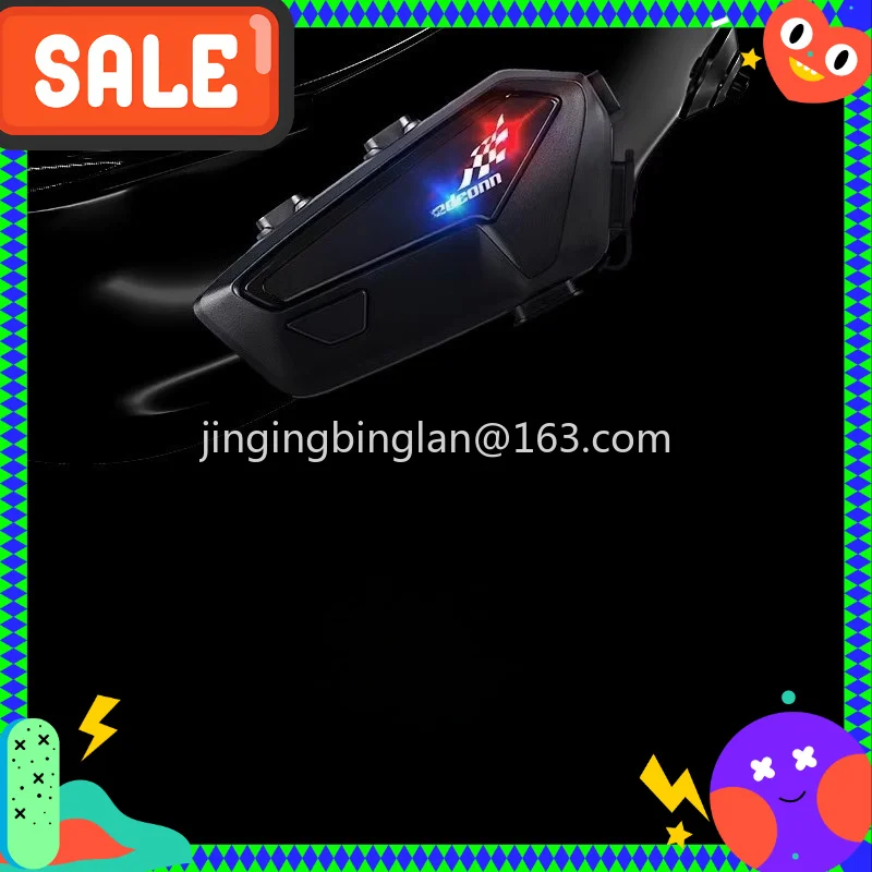 Mesh ABS material motorcycle helmet 5.1 2.4GHz walkie-talkie communication and noise reduction function within 1000m range