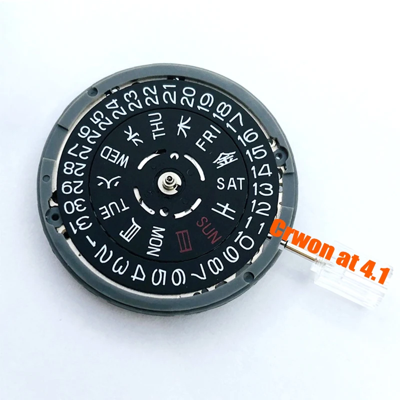 Япония NH36 Корона с автоматическим механизмом на 3,0/3,8/4,1 Week Wheel Dial Новый оригинальный NH36 Механический Movt с автоподзаводом