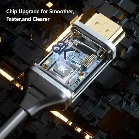 Fairikabe HDMI-compatible To Displayport Cable 6.6Ft 8K 60Hz HDMI 2.1 Source To Display Port 1.4 Adapter Cable For Xbox PS4 PS5