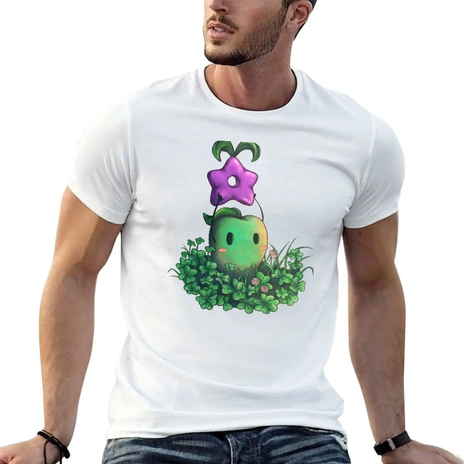 

Stardew Valley Junimo Illustration T-Shirt t shirts for man graphic tees t shirts for man cotton funny anime tshirt T-shirt