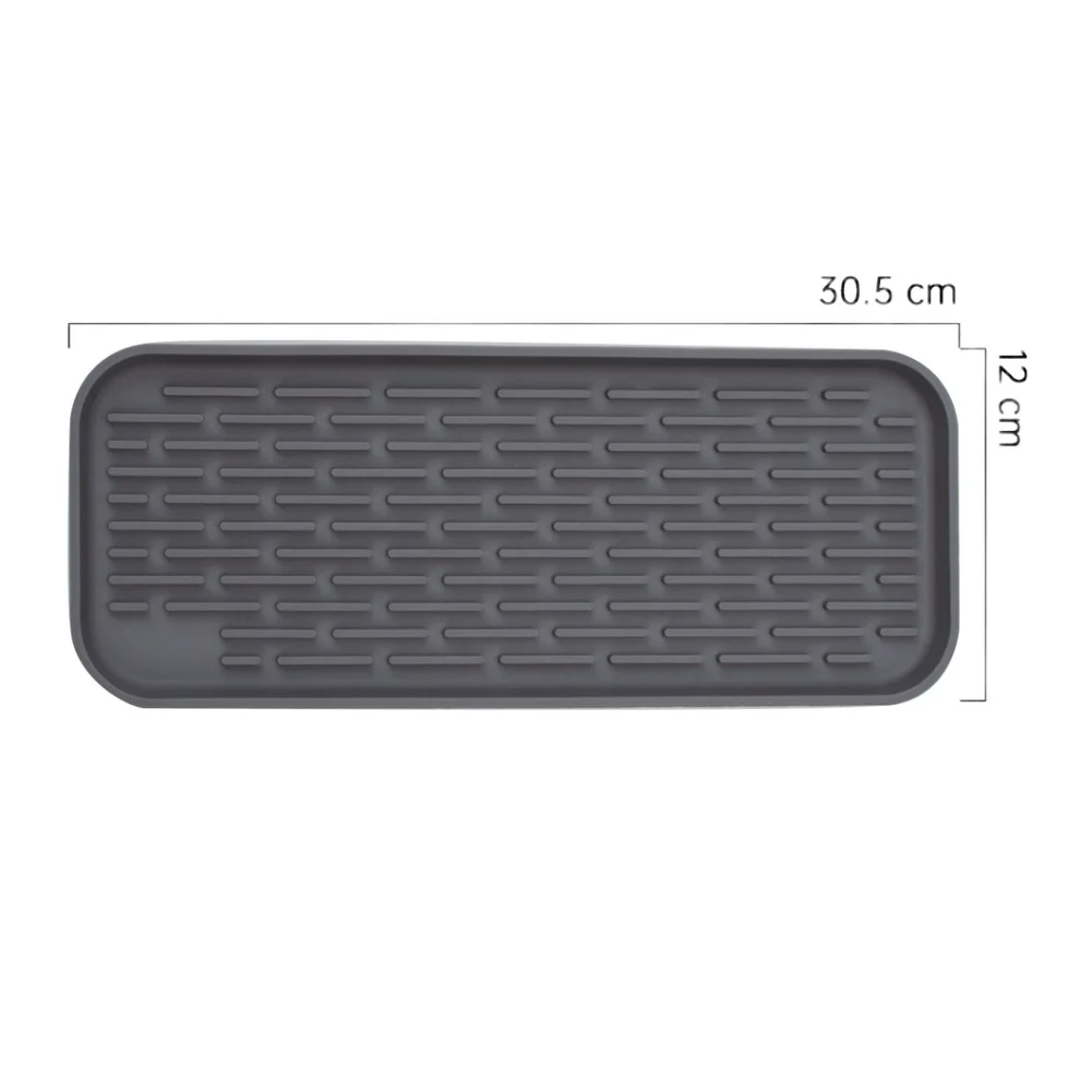 Square Silicone Drip Tray for Kitchen and Bathroom Countertop Drainage Supporting Daily and Food Prep Activities