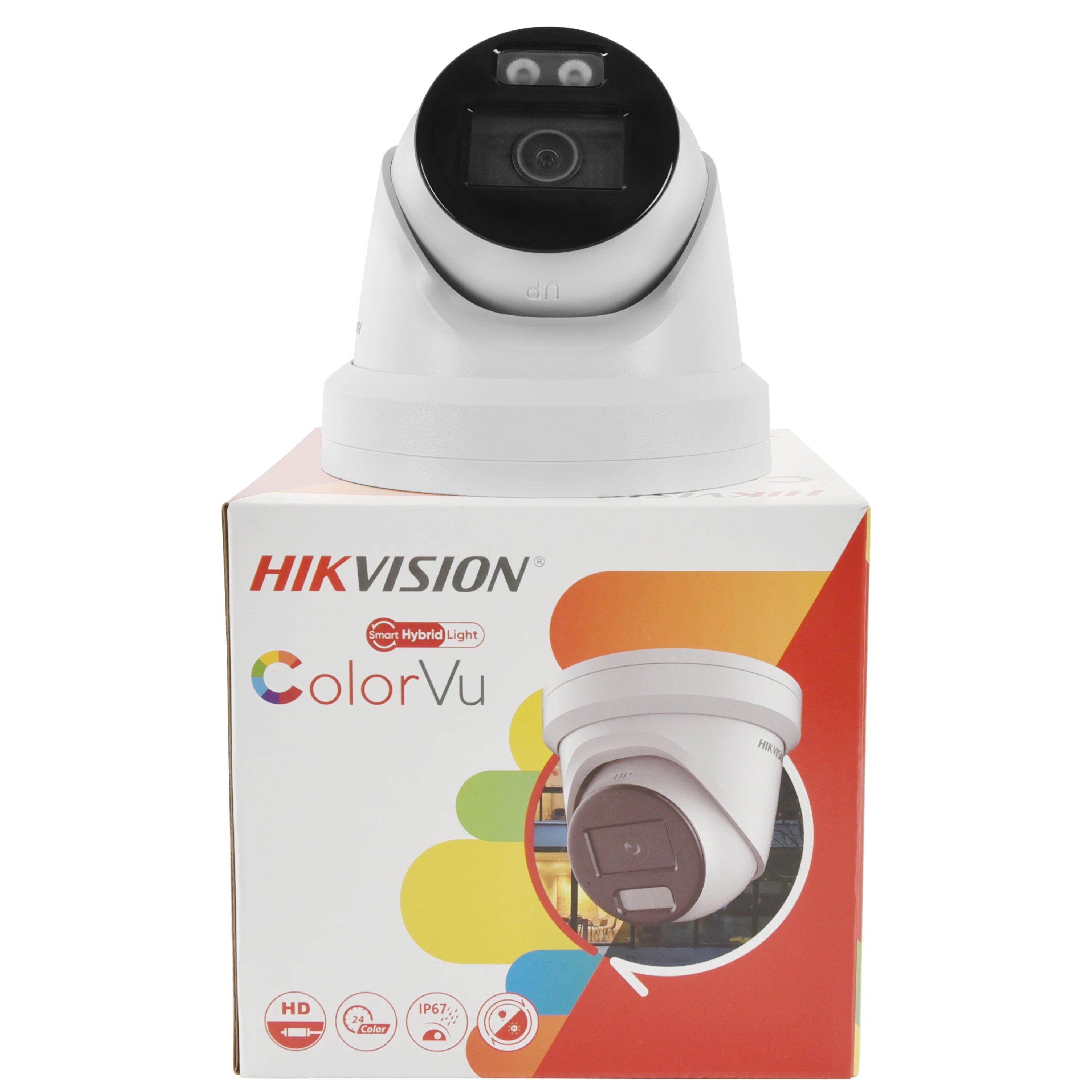 Imagem -06 - Hikvision-smart Hybrid Fixed Turret Network Câmera Built-in Mic Slot sd Hikvision Ds2cd2387g2h-liu 8mp H.265 Mais Colorvu Original