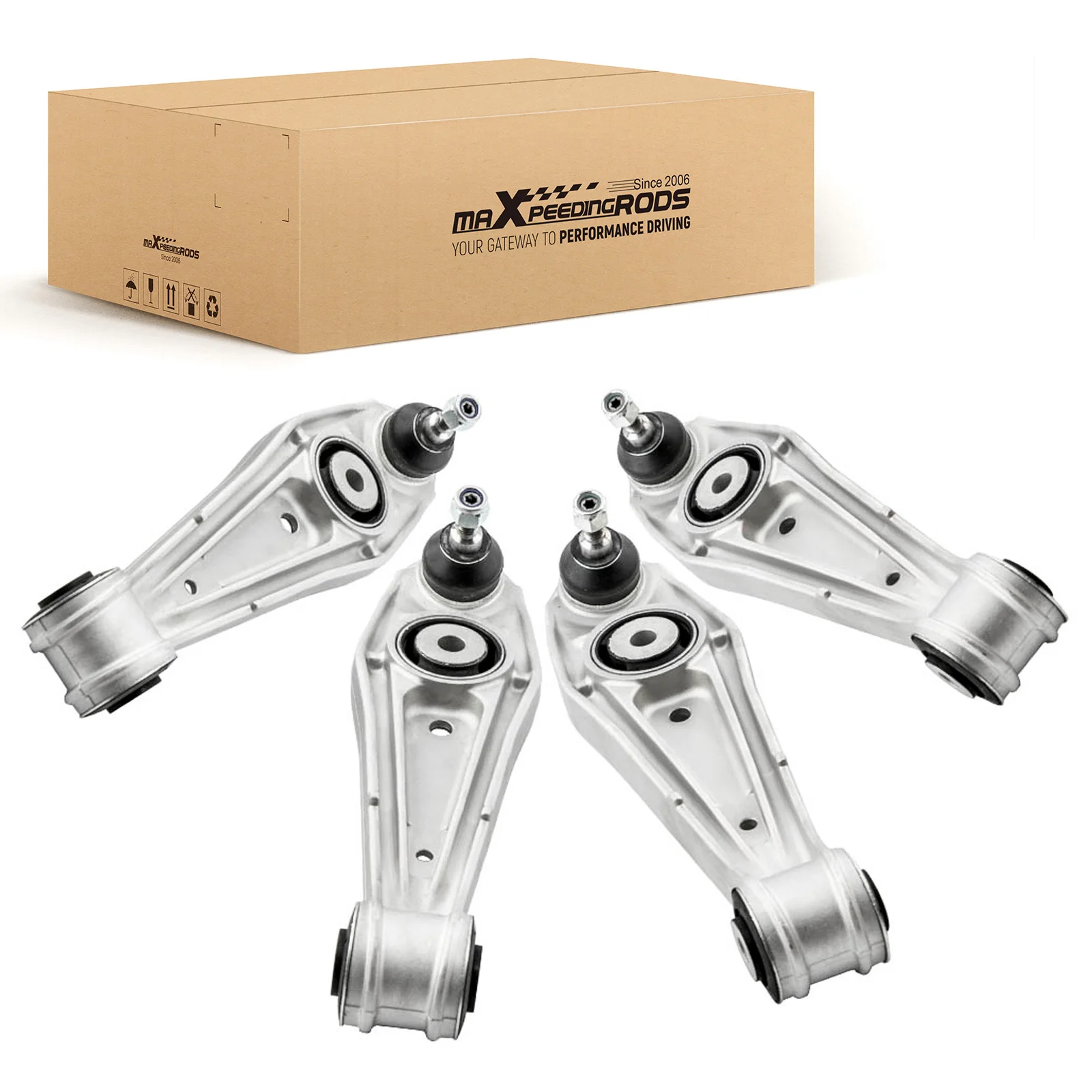 Set Of 4 Front & Rear Control Arm W/ Ball Joint For Porsche Cayman 987 2005-2013