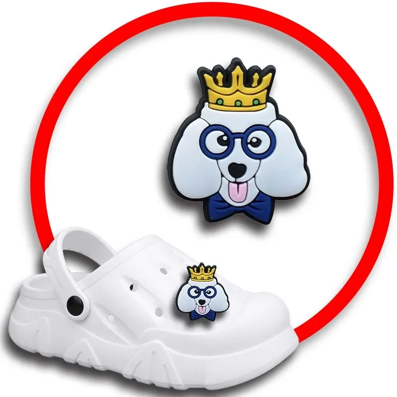 The Birthday Dog Crocs Shoe Charms para Mulheres e Homens, Tamancos Pins, Sapatos Decorações, Acessórios, Emblemas, Crianças