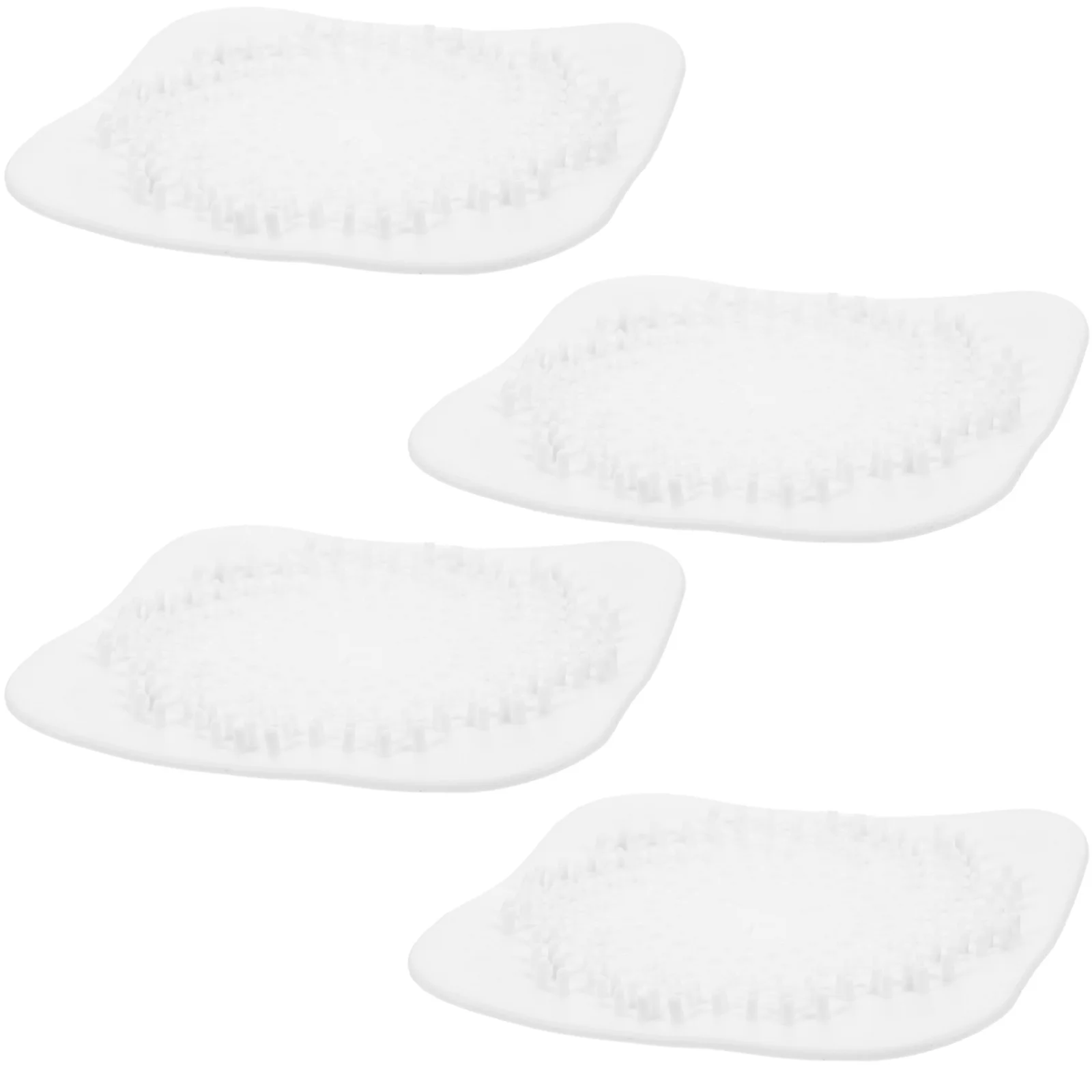 

4Pcs Square Hair Drain Cover Filter Excellent Durability Silicone Hair Catcher for Bathroom Shower Bathtub Kitchen Easy to Clean