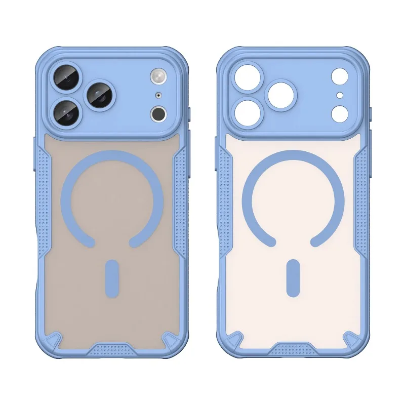Matte Translucent Magnetic Case for Magsafe IPhone Air 17 16 15 14 13 11 Pro Max Plus 12 Mini 17Pro Mac Safe Armor Phone Cover