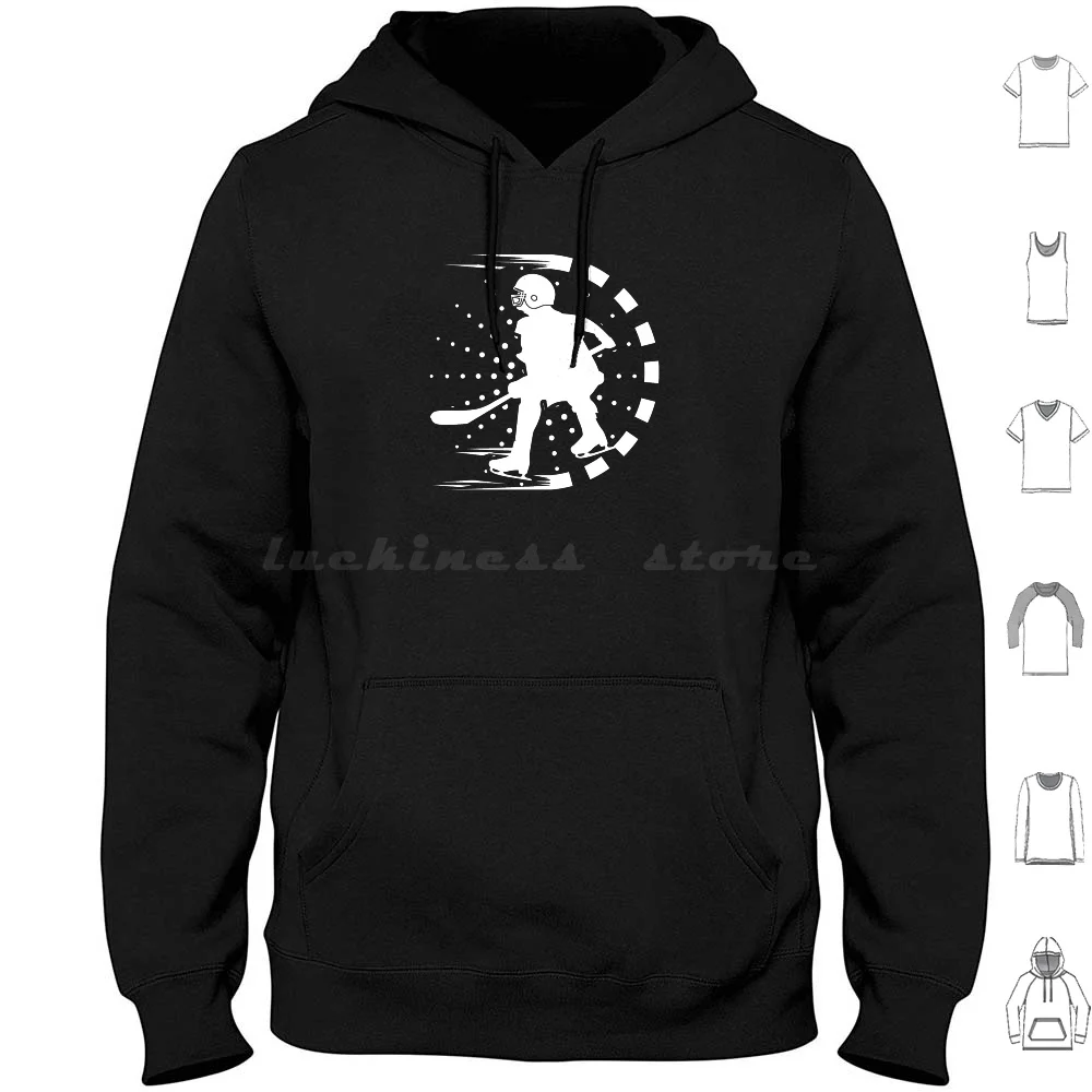 Ice Hockey Player Winter Sports Skater Gift Hoodie cotton Long Sleeve Ice Skating Ice Hockey Icehockey Ice Rink Hockey