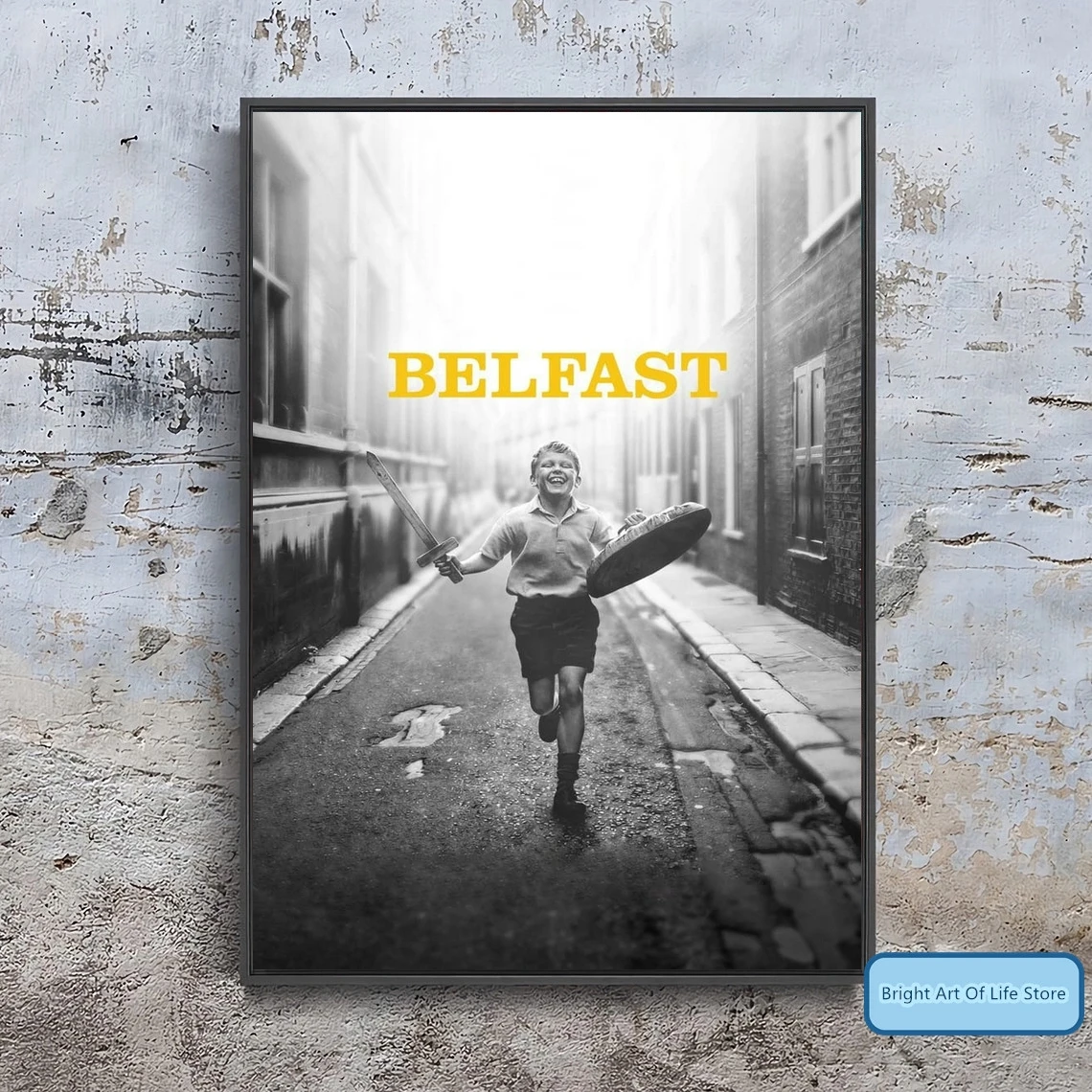 

Belfast (2021) Movie Poster Cover Photo Canvas Print Wall Art Home Decor (Unframed)