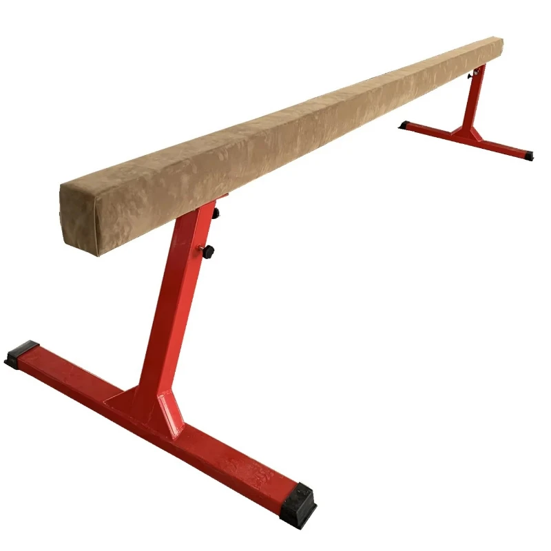Sports equipment hot-selling adjustable 30-45 cm wooden folding balance beam for gymnastics training