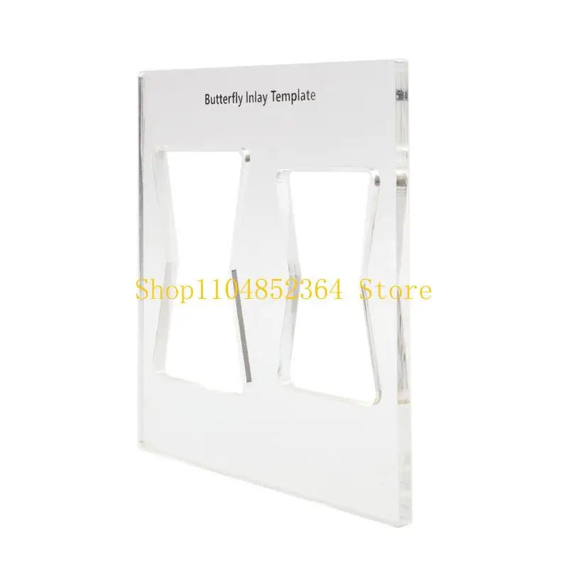 652F para plantilla incrustación mariposa, pajarita carpintería para llave, pajarita madera, incrustaciones y