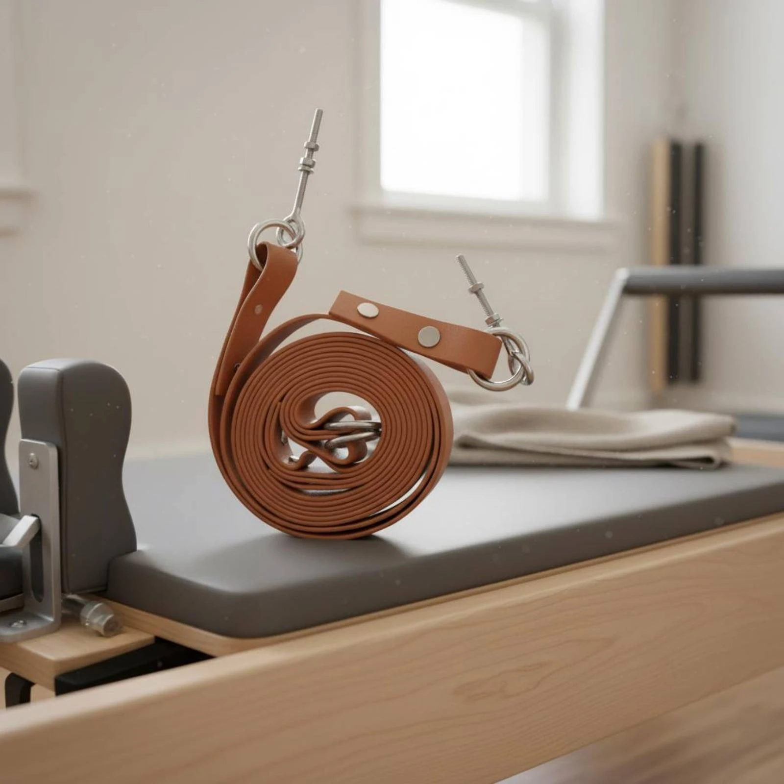 

Reformer Double Loop Strap Comfortable Pilates Double Loop Strap Fitness Equipment Easy to Clean Workout Gear Soft Feel