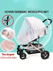 High-quality Mosquito Net for Strollers - Protects 3-6 Year Olds (Unisex), Breathable Mesh Insect Shield, Easy to Install & Hand