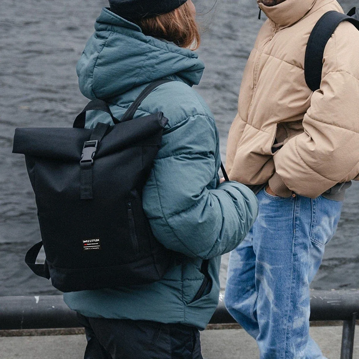 Mochila de viaje de gran capacidad, impermeable, multiespacio, bolsa para ordenador, mochila enrollable, mochila para estudiantes