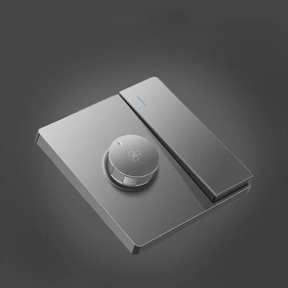 Concealed Installation Fan Switch Overload Protection 60mm Hole Spacing Fan Speed Control Switch One-click Power Off