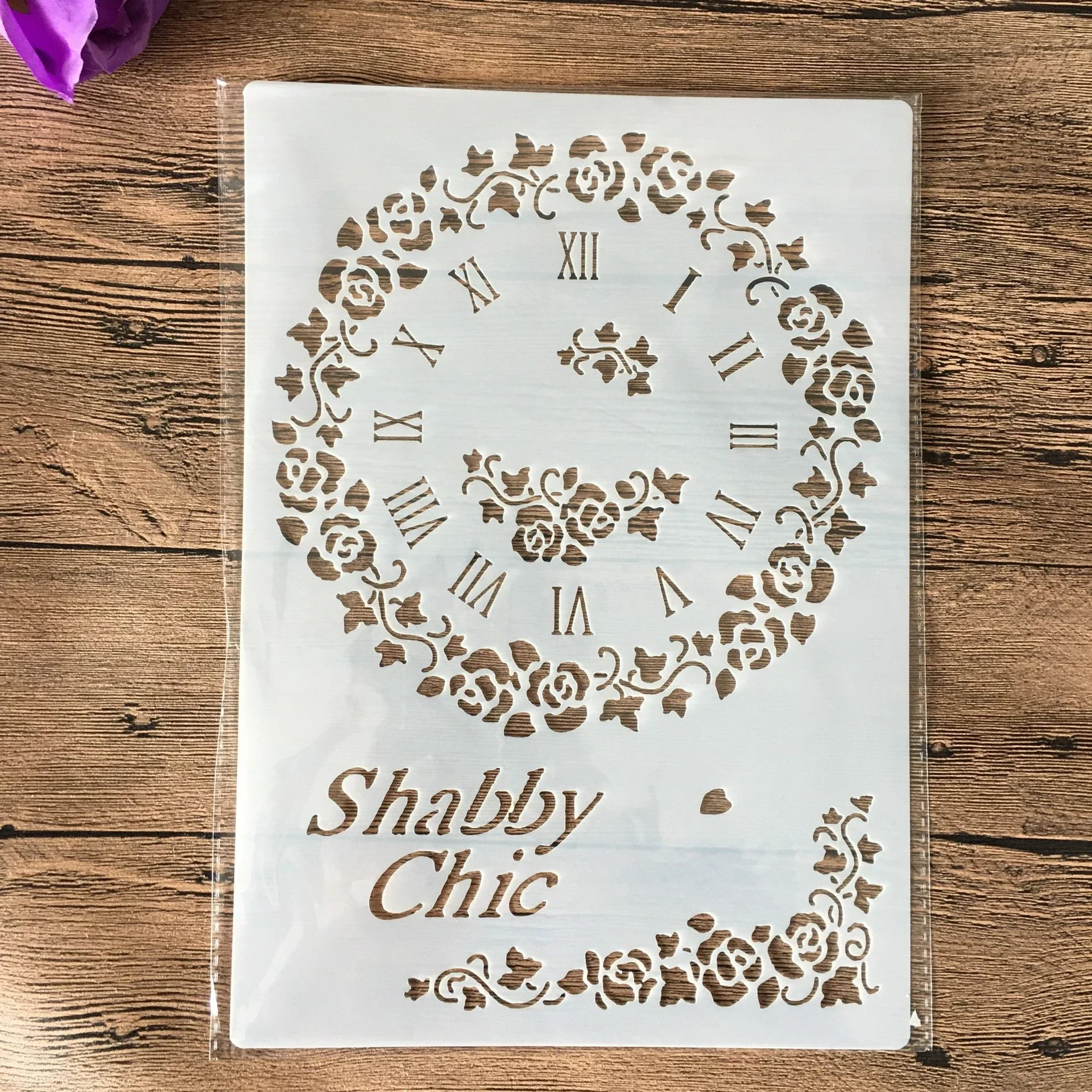 A4 Decorative Paper Card Template for Scrapbooking