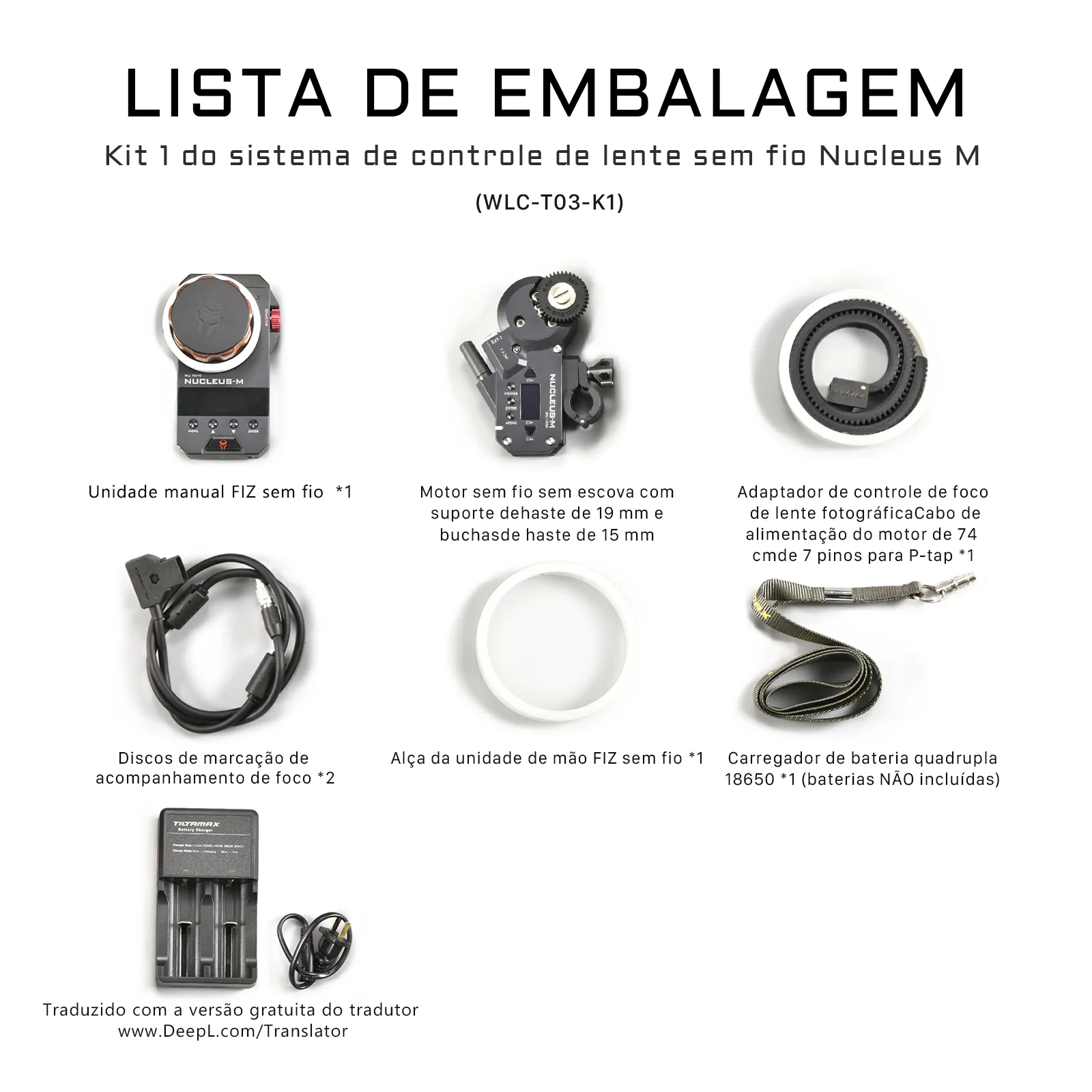 TILTA WLC-T03 Nucleus-M نظام التحكم في عدسة التركيز اللاسلكي لـ DJI ROIN S Gimbal Arri RED ull Kit مع حافظة صلبة