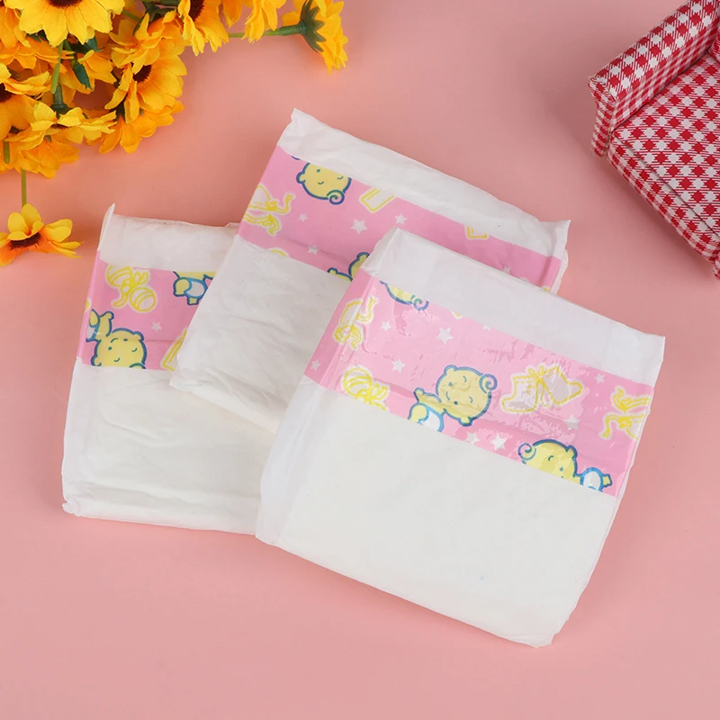 Pantalones de pañales para niños, 3 piezas, 12x10,5 cm, accesorio para muñecas, accesorios para bebés, Juguetes DIY, casa de juegos