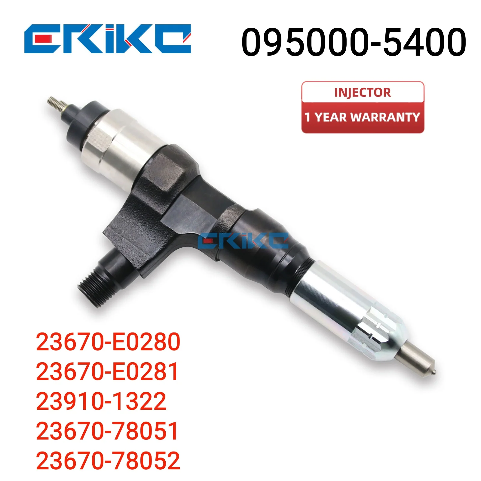 095000-5400 Common Rail Injection 23670-E0280 23670-E0281 Engine Injector 23910-1322 23670-78051 23670-78052 for Hino 500 series