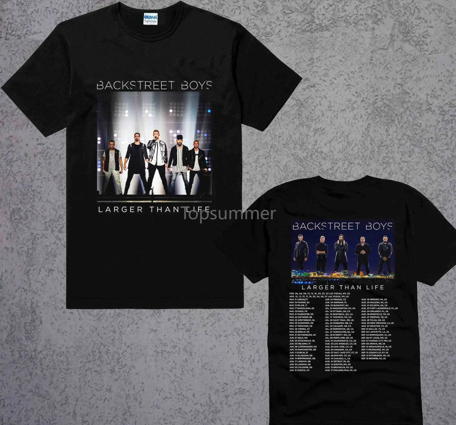 

Backstreet Boys More Than Life Tour 2019 With Dates Men'S T-Shirt Size S To 3Xl Funny Print Tops Men Top Tee