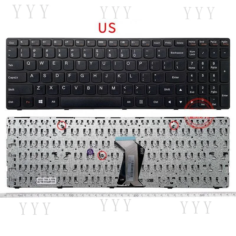 

Y+ US Laptop Keyboard Replacement for Lenovo G710 G710AT