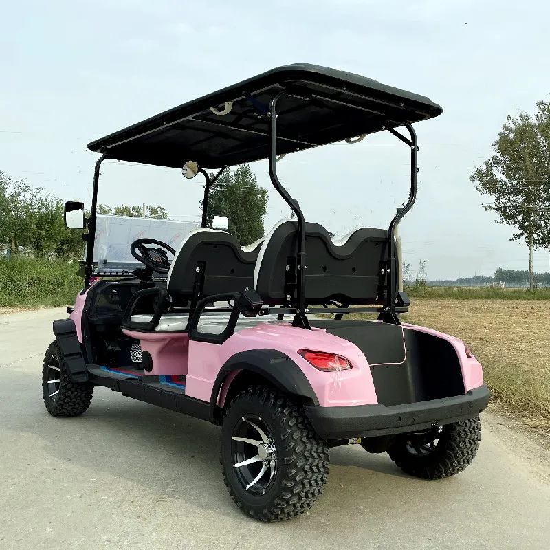 Newest Design Factory Custom Gasoline Lift Golf Cart & Street Legal Hunting 4 Seater Off Road Lithium Battery Electric Golf Cart