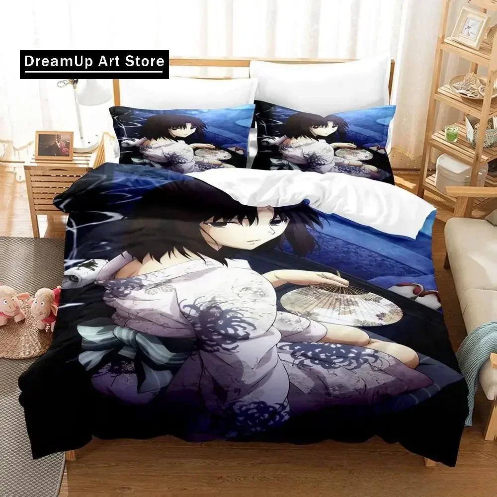 3D Print Anime Boundary of Emptiness Ryougi Shiki Bedding Set Boys Girls Twin Queen Full Size Duvet Cover Pillowcase Bed Set Adu