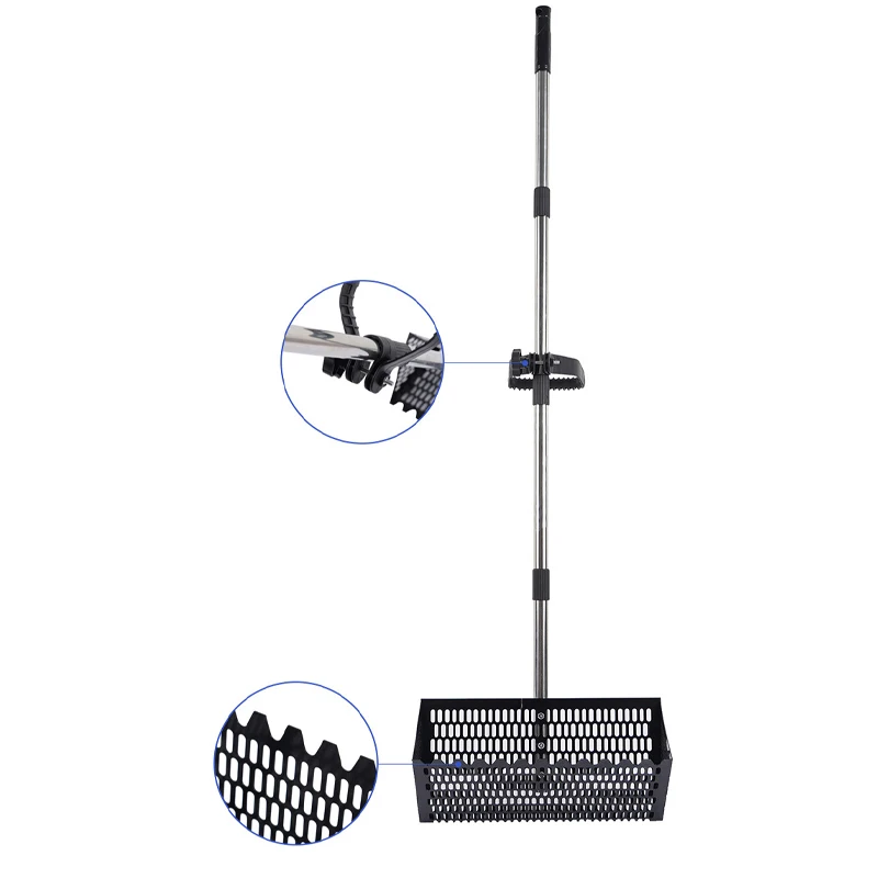 Multifunctional Detachable Stainless Steel Sand Screen Beach Hourglass Garden Harrow Sand Shovel Heavy Duty