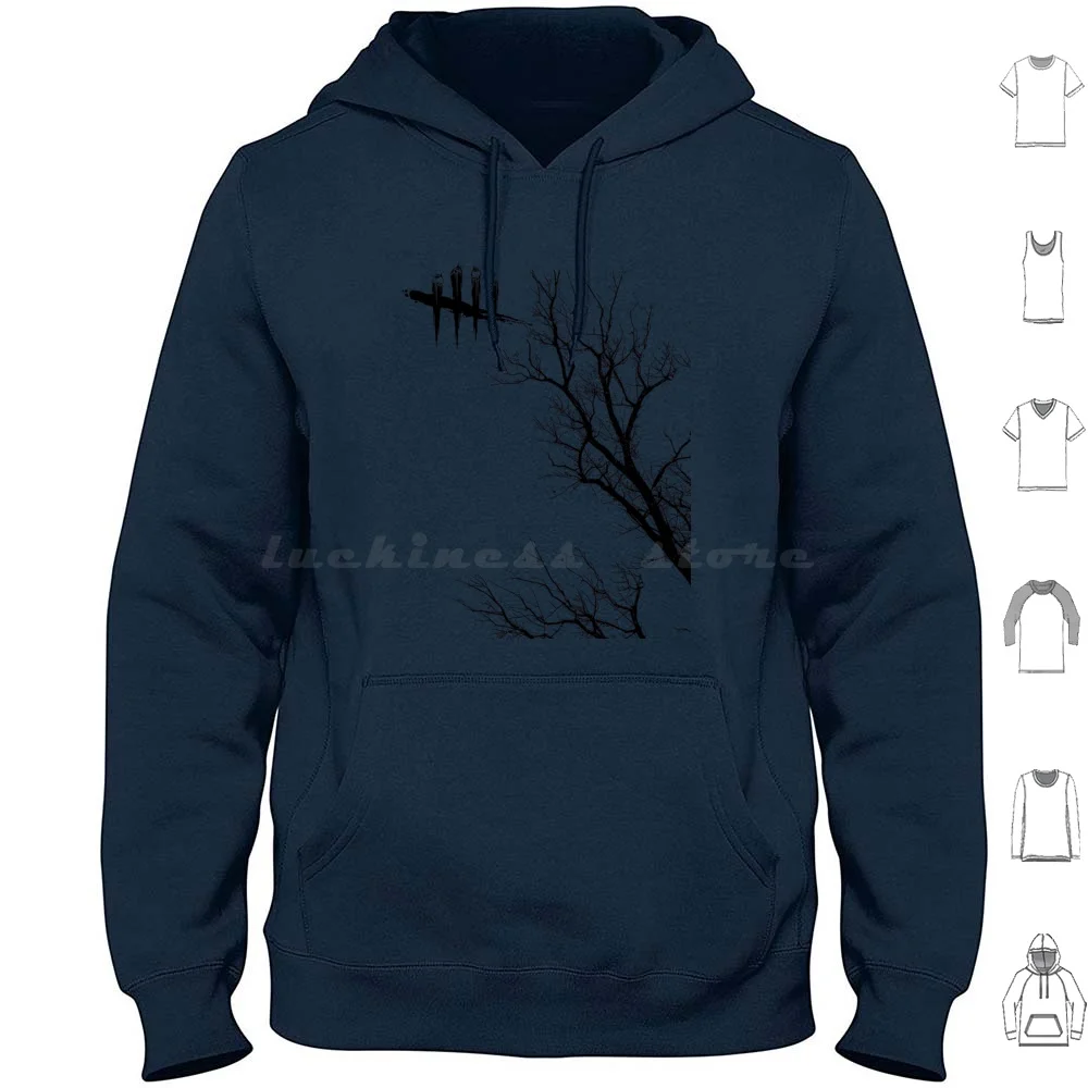 Logo Design Hoodie cotton Long Sleeve Dbd Logo Daylight Game Videogame Logo Videogame Logo Design Symbol Crest Insignia Dbd