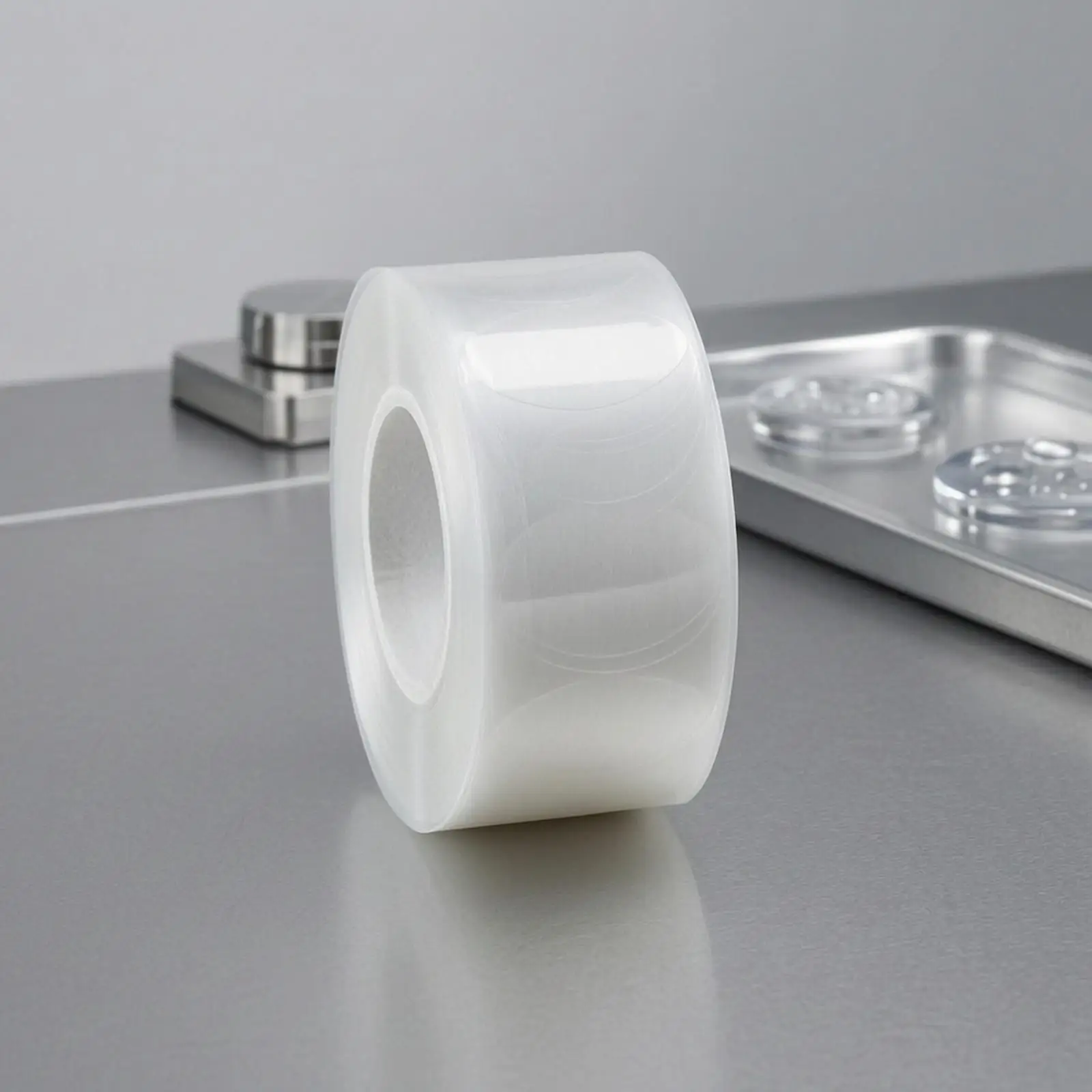 Optical Lens Anti Slip Sticker PET Material Low Profile Oval for Precision Grinding Work