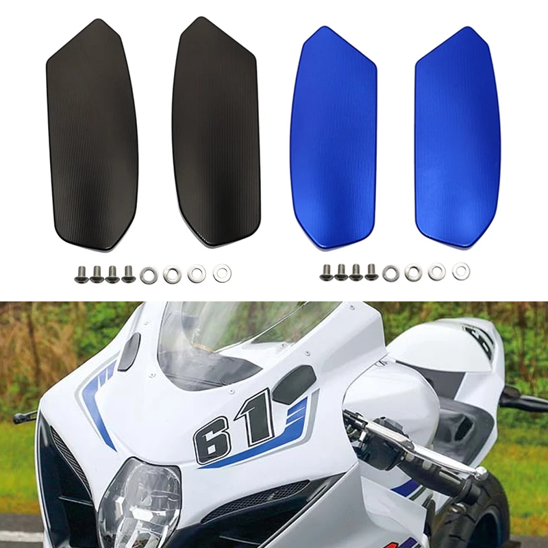 مرآة ثقب غطاء الزخرفية قاعدة الرؤية الخلفية يربك مزيلات غطاء لسوزوكي GSX-R1000 GSXR1000R GSXR GSX-R 2017-2024 دراجة نارية