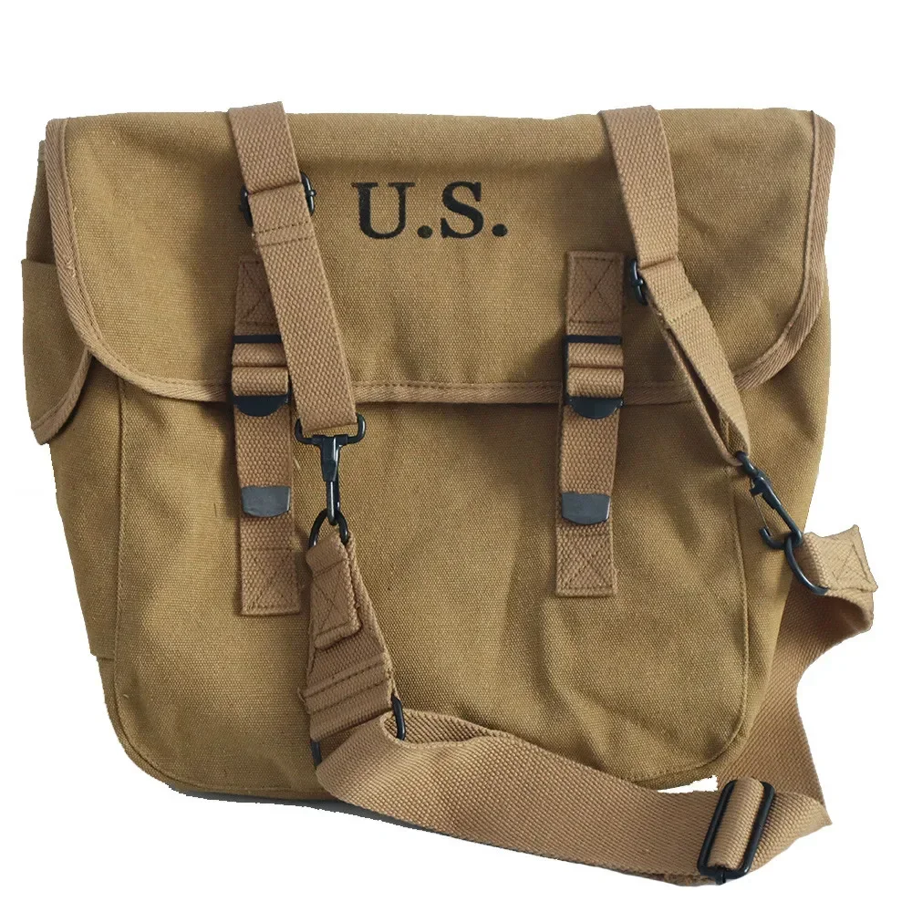 WWII WW2 M1936 Backpack American Soldier Gear Combination Vintage Khaki Color Kit Bag Classic Soldier Equipment