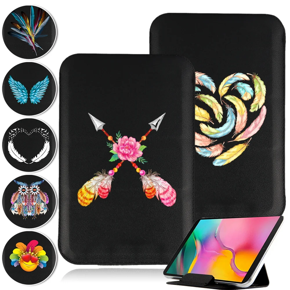 

Tablet Case for Samsung Galaxy Tab A7 T500/A7 Lite 8.7 Universal Feather Series Cover for Tab A 7.0/8.0/8.4/10.1/10.4/10.5