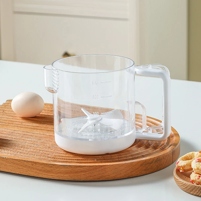 Bouteille mélangeuse semi-automatique pour vinaigrette et sauces, avec fouet intégré pour œufs et li