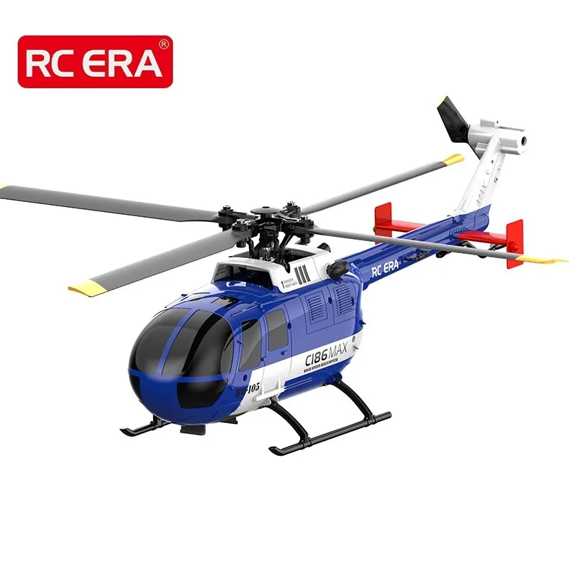 Rc Era Nieuwe C186max met optische stroompositionering Bo-105 Realistisch helikopter Vierkanaals afstandsbedieningsmodel