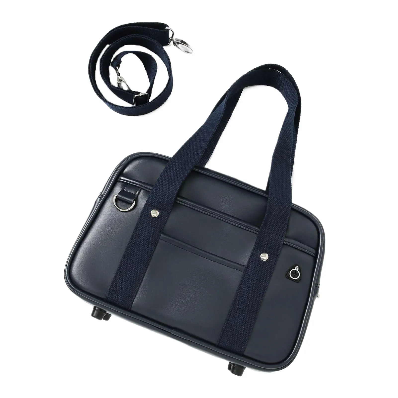 PU Shoulder Bag Waterproof For Student Laptop With Large Capacity Backpack Lightweight Travel Work