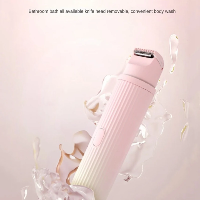 Bikini-Trimmer und Rasierer für Frauen 2-in-1-Haaren tfernung für nasse/trockene elektrische Körper haars ch neider
