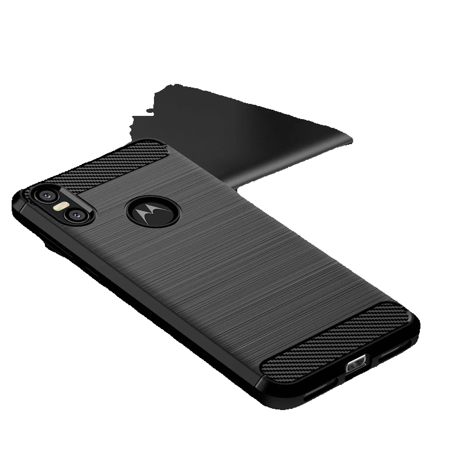 Matte Case Motorola P30 Play P30 Note Shockproof Silicone Phone Cover For Moto One Power Soft Carbon Fiber Cases