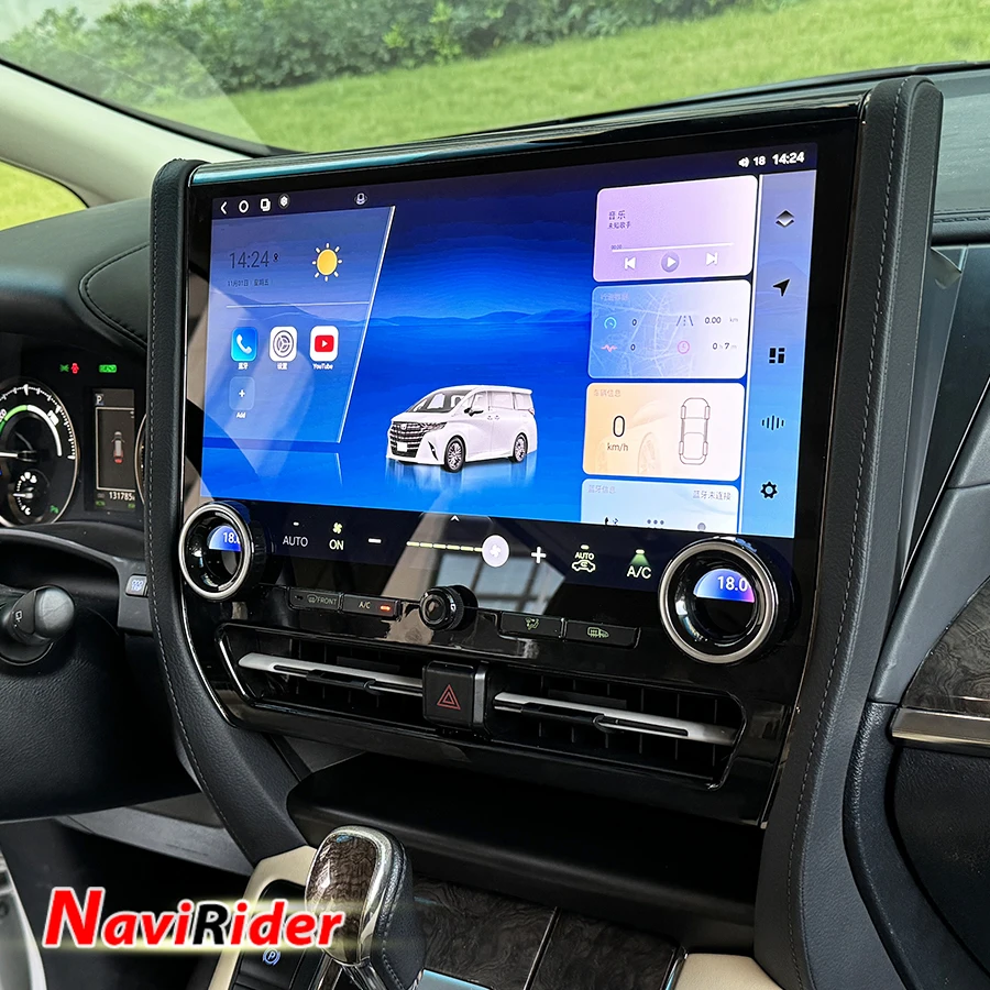 Dual System Android Screen Car Radio Carplay For Toyota Alphard 35 Series 2021 2022 Multimedia Player Auto Stereo GPS Head Unit