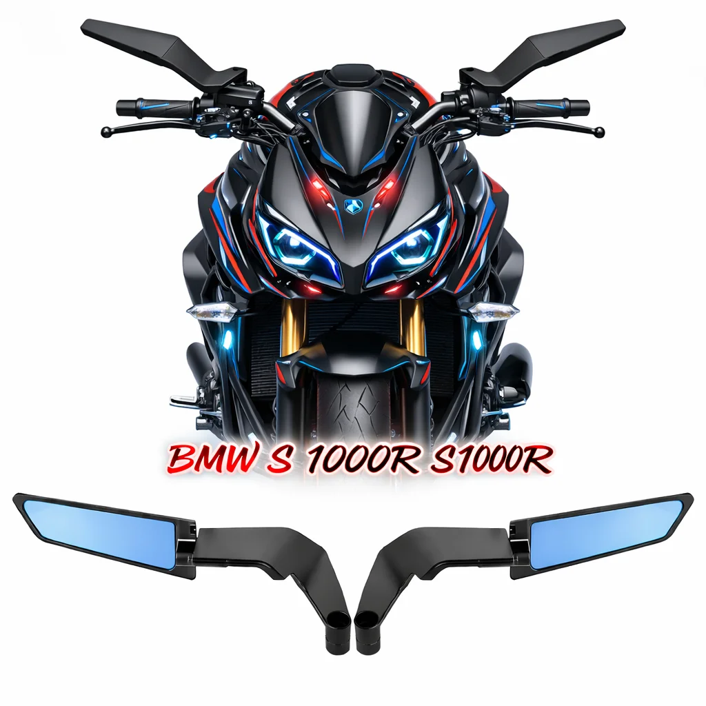 For BMW S 1000R S1000R 2021 2022 2023 Motorcycle Accessories carbon fibre Mirror Stealth Winglets Rearview Mirrors